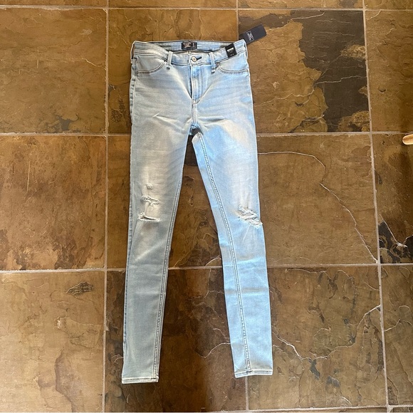 Abercrombie & Fitch AF Mid Rise Jean Leggings 27 / 4R - Picture 1 of 4